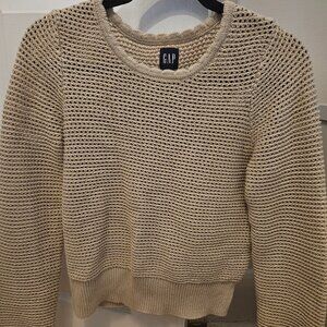 Gap Chunky Knit Hole Sweater Size Small Petite